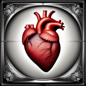 An image of a heart in a silver frame